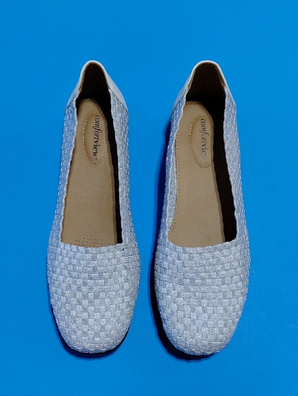 Comfortview Women's  The Bethany  Woven Slip-On Flats Size  11WW
